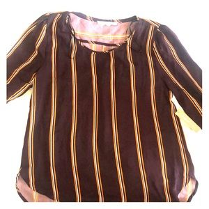Beautiful plum color stripe top